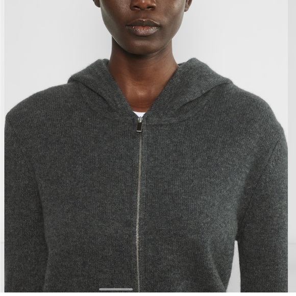 Aritzia Cashmere Babaton Zip-Up FOREST GREEN - Picture 2 of 7